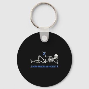 Dead Pancreas Society Diabetes Awareness Funny Ske Key Ring