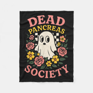 Dead Pancreas Society - Diabetes Funny Costume Fleece Blanket