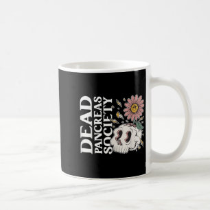 Dead Pancreas Society Diabetes Skeleton Humour Fun Coffee Mug