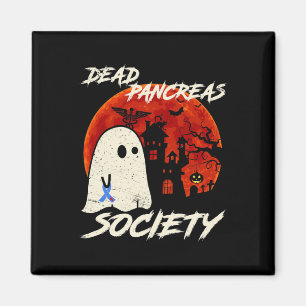 Dead Pancreas Society Ghost Diabetes Awareness Hal Magnet