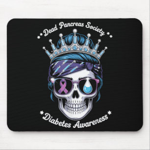 Dead Pancreas Society Shirt Funny Diabetes Awarene Mouse Mat