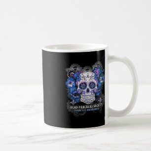 Dead Pancreas Society Sugar Skull diabetes awarene Coffee Mug