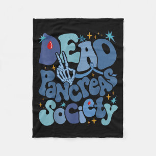 Dead Pancreas Society Type 1 Diabetes Awareness T1 Fleece Blanket