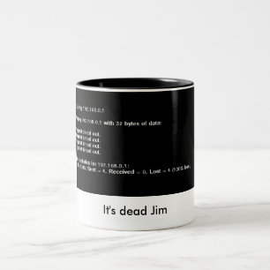 dead ping geek coffee mug