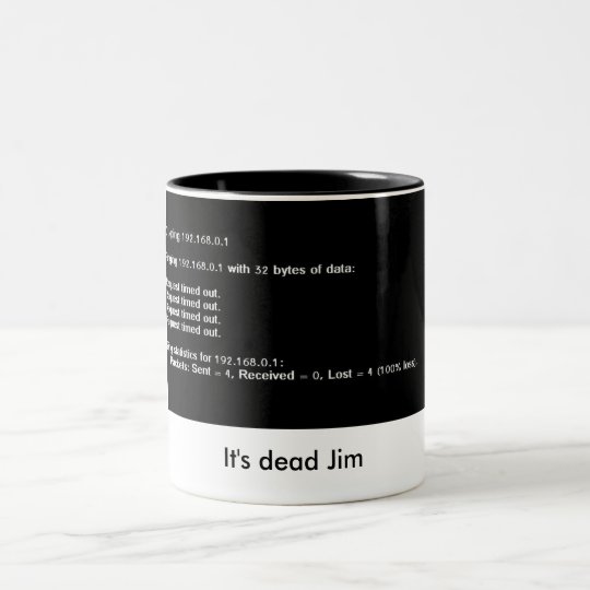 dead ping geek coffee mug