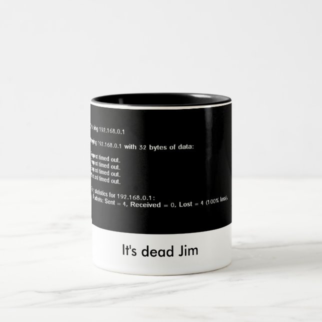 dead ping geek coffee mug (Center)