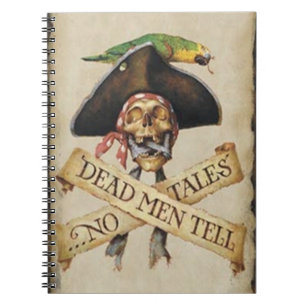 Dead Pirate Spiral Notebook