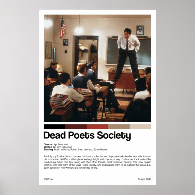 Dead Poets Society Movie Print  (Front)