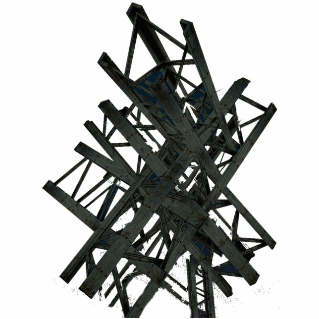 Dead Queen on the Balcony Standing Photo Sculpture (Front)