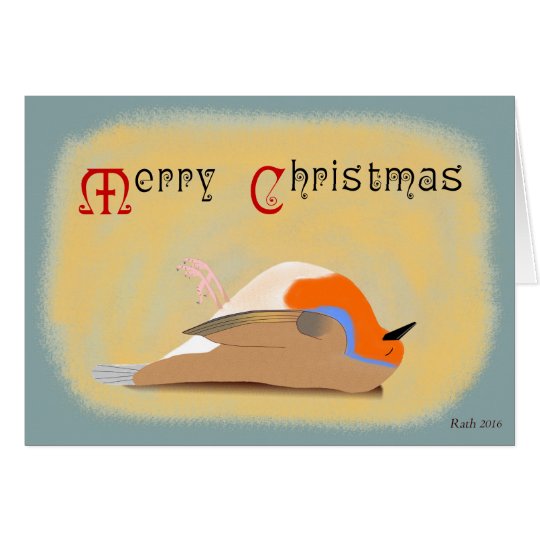Dead Robin Christmas Card
