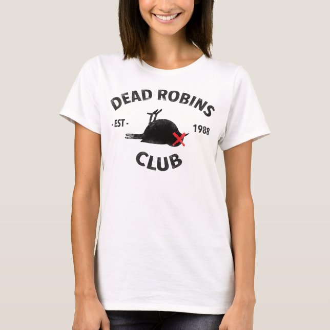 Dead Robins Club t-shirt (slimfit/girlie) (Front)
