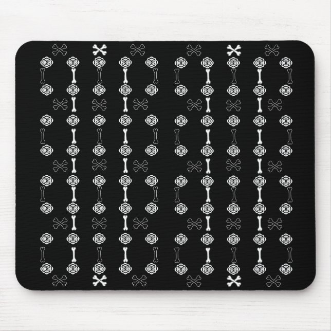 Dead Roses (Black & White) Mouse Mat (Front)
