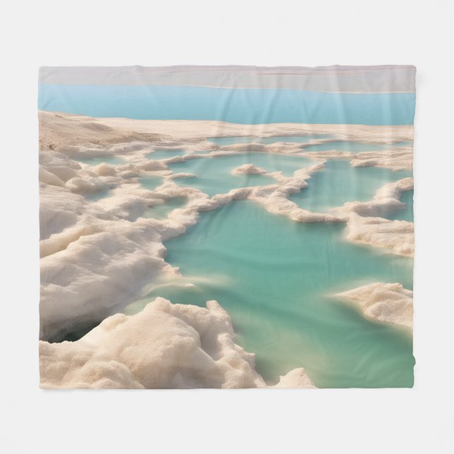 Dead sea in Israel Fleece Blanket (Front (Horizontal))