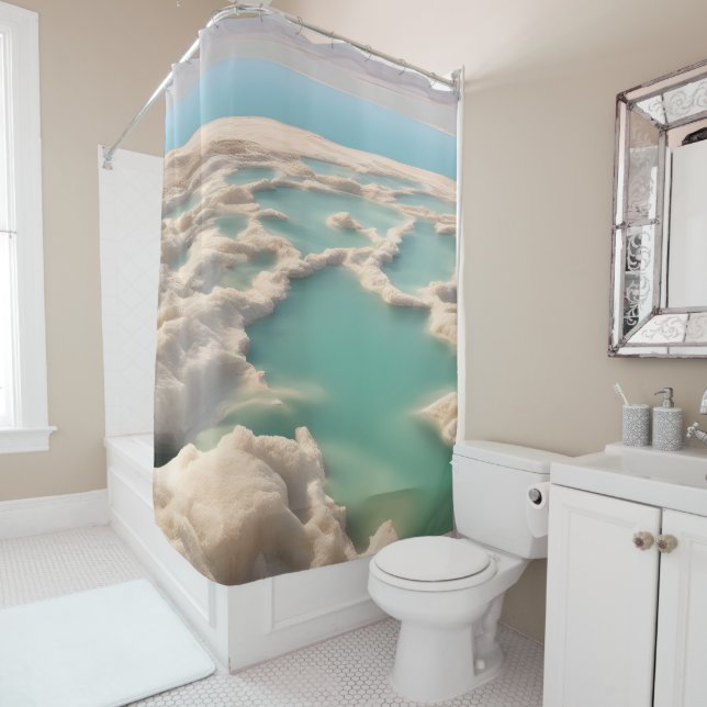 Dead sea in Israel Shower Curtain (In Situ)