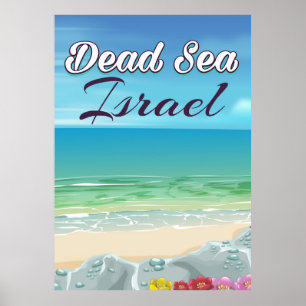 Dead Sea Israel travel poster