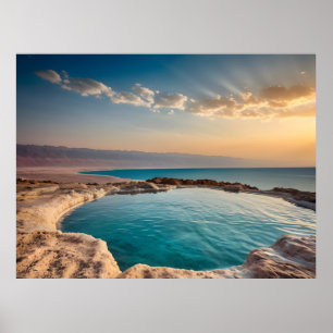 Dead Sea landscape Israel Poster