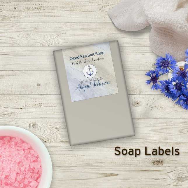Dead Sea Salt Clay Homemade Handmade Soap Rectangular Sticker (Creator Uploaded)