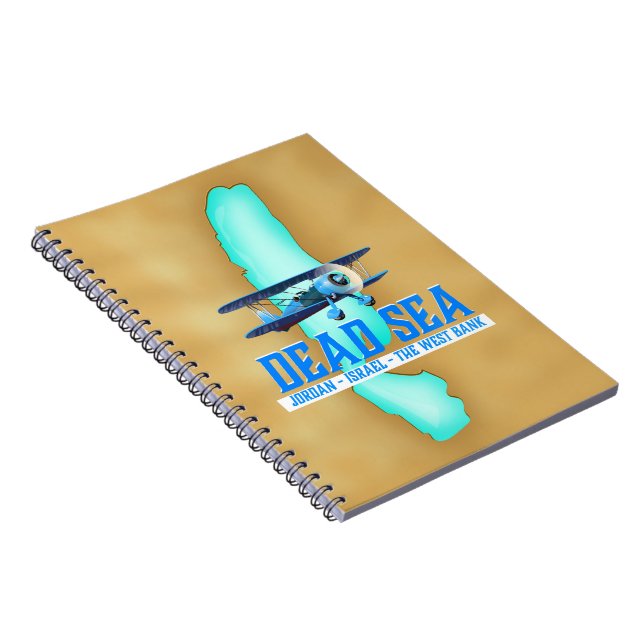 Dead Sea Travel Poster Notebook (Right Side)