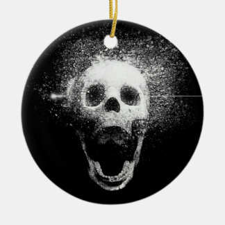 dead skull ceramic tree decoration