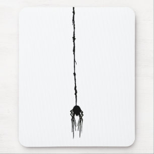 Dead Smooshed Spider Hanging by it's Web Mouse Mat