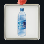 Dead Snowman Melted Bottled Water Metal Tree Decoration<br><div class="desc">100% All-Natural melted holiday snow man.  Perfect refreshment is coming your way this (post) winter.  Technically that would make it spring water.</div>