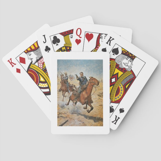Dead Sure: a U.S. Cavalry trooper in the 1870s (co Playing Cards (Back)
