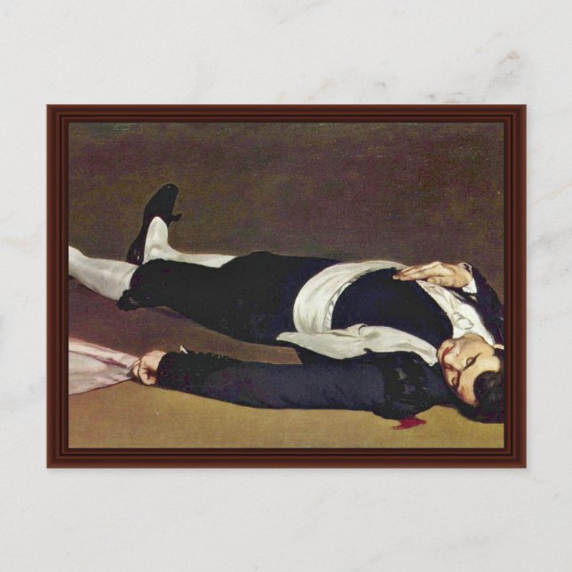 Dead Toreador By Manet Edouard Postcard (Front)