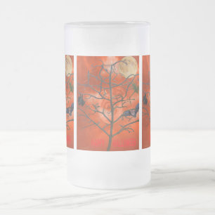 Dead Tree amongst an Orange Scary Sky   Frosty Mug