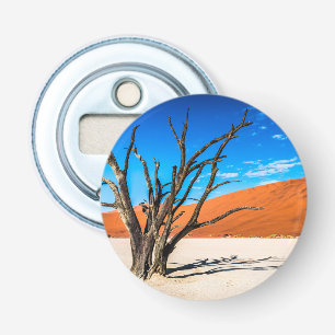 Dead tree in Deadvlei, Namibia Bottle Opener