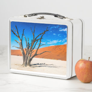 Dead tree in Deadvlei, Namibia Metal Lunch Box