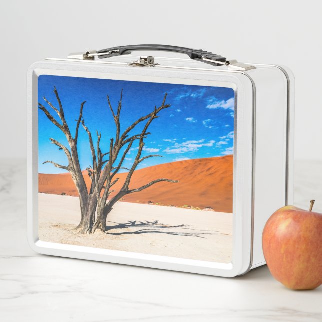 Dead tree in Deadvlei, Namibia Metal Lunch Box (In Situ)