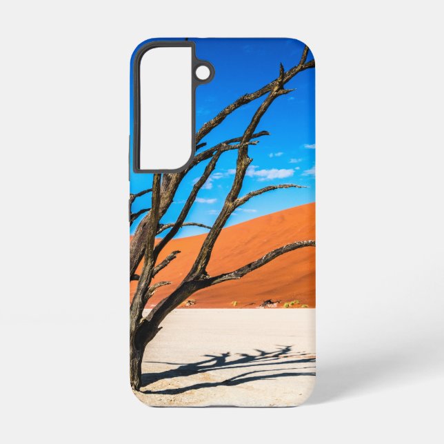 Dead tree in Deadvlei, Namibia Samsung Galaxy S22 Case (Back)