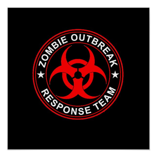 Dead Zombie Outbreak Response Team Walking Poster (Front)