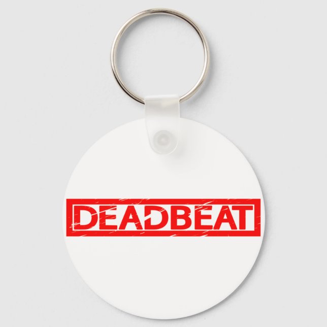 Deadbeat Stamp Key Ring (Front)