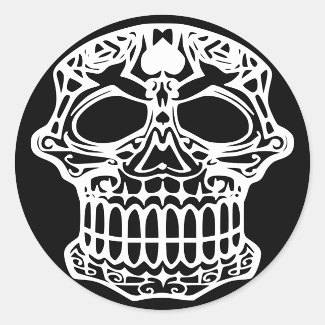 Deadhead Classic Round Sticker (Front)