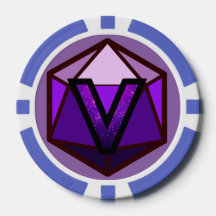 DEADLANDS - Purple Team Poker Chip