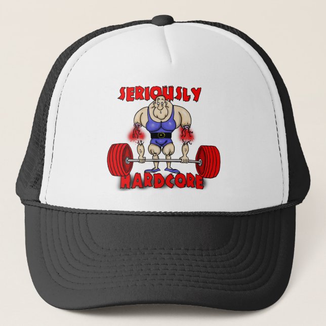 deadlift1 trucker hat (Front)