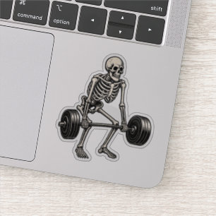 Deadlift Bodybuilding Skeleton - Lifting Gym Humor
