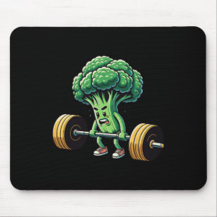 Deadlift Broccoli Gym Fitness Motivation Bodybuild Mouse Mat