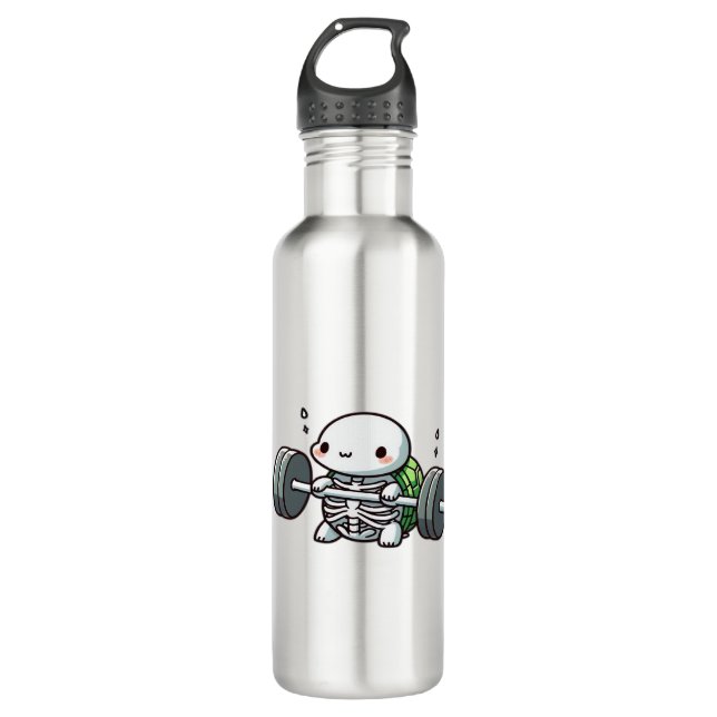 Deadlift Cute Turtle Classic T-Shirt 710 Ml Water Bottle (Front)