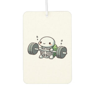 Deadlift Cute Turtle Classic T-Shirt Car Air Freshener