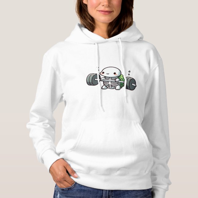 Deadlift Cute Turtle Classic T-Shirt Hoodie (Front)