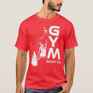 Deadlift Demon Demon Beast On Gym Motivation Fitne T-Shirt