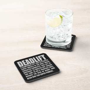 Deadlift - Funny Workout Motivational Coaster