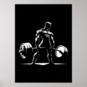 Deadlift - Motivational Gym, Workout Fitness Anime Poster
