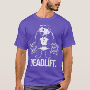 Deadlift Panda Weightlifting Bodybuilding Gym  T-Shirt