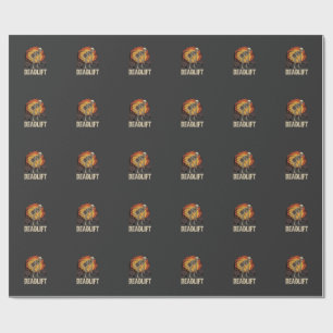 Deadlift Skeleton Halloween Gym Workout Design Wrapping Paper