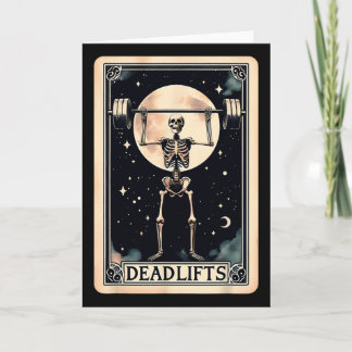 Deadlift Workout Gym Weight Lifting Funny Hallowee Card