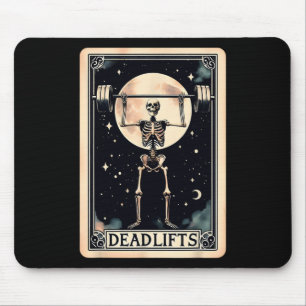 Deadlift Workout Gym Weight Lifting Funny Hallowee Mouse Mat