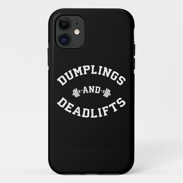 Deadlifts and Dumplings - Funny Bulking Novelty Case-Mate iPhone Case (Back)
